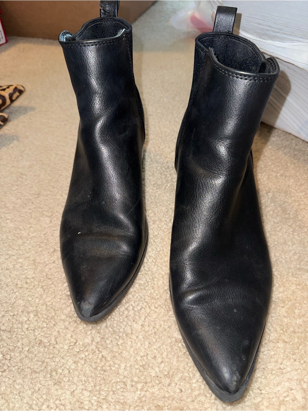 a new day Black Pointed Toe Ankle Booties